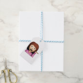 Vrouw Hand Gesture - Emoji Cadeaulabel (Met Touw)