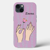 Vrouw Handen in Lavender Case-Mate iPhone Case (Achterkant)