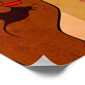 Vrouw handen met vuist opgestaan poster (Hoek)