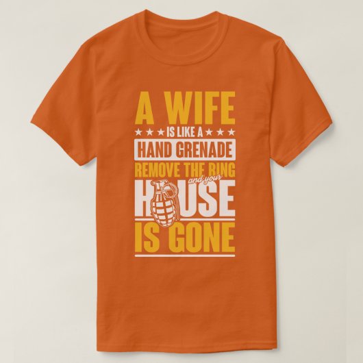 Vrouw handgranaat t-shirt (Design voorkant)