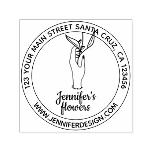 Vrouw Handhand Ventilator Zelfinktende Stempel