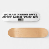 Vrouw heeft liefde Skateboard (Horizontaal)