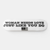 Vrouw heeft liefde Skateboard (Horizontaal)