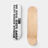 Vrouw heeft liefde Skateboard (Voorkant)