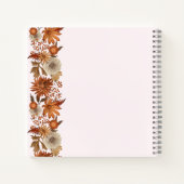 Vrouw Herfst Bloem Verrassing 50ste Verjaardag Notitieboek (Achterkant)