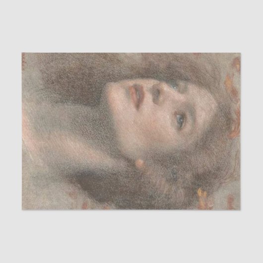 Vrouw Herfst Portret Tissue Papier (Voorkant)