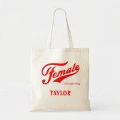 Vrouw het echte Bridesmaid Gift Tote Bag (Voorkant)