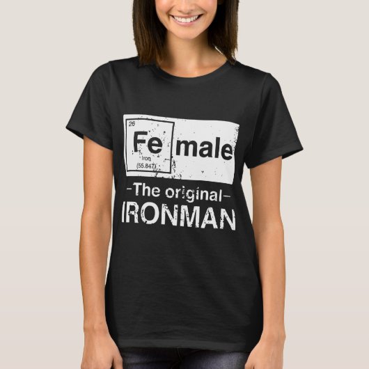 Vrouw Het originele Ironman Chemistry shirt (Voorkant)