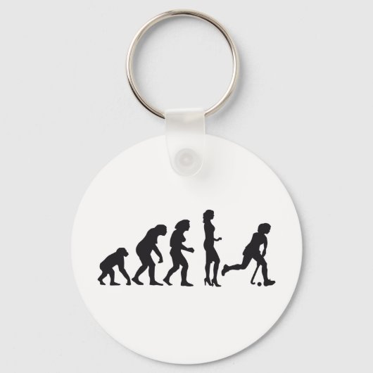 vrouw hockey sleutelhanger (Voorkant)