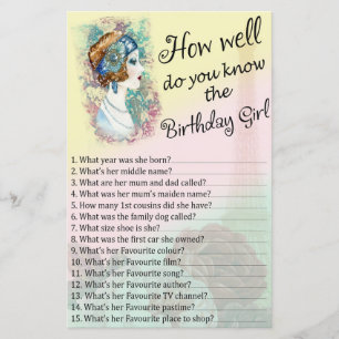  vrouw Hoe goed ken je de verjaardag?