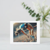 Vrouw Hoge Jumper, Briefkaart (Staand voorkant)