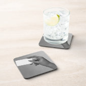 Vrouw Holding-kaart Drankjes Onderzetter (Rechterzijde)