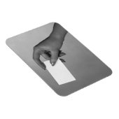 Vrouw Holding Kaart Magneet (Rechterzijde)