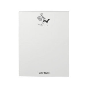 Vrouw-hond-gevuldIn-ArtDeco-Trans-BG-ADD-155 Notitieblok