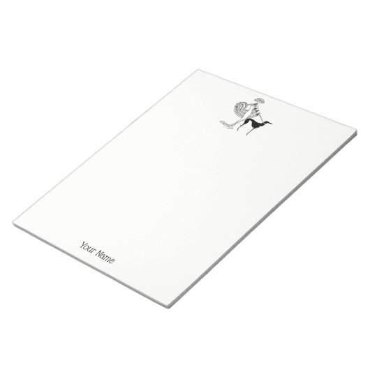 Vrouw-hond-gevuldIn-ArtDeco-Trans-BG-ADD-155 Notitieblok (Schuin)