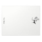 Vrouw-hond-gevuldIn-ArtDeco-Trans-BG-ADD-155 Notitieblok (Voorkant)