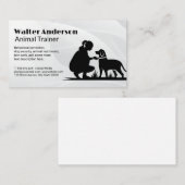 Vrouw Hondentrainer | Dierenservices Visitekaartje (Voorkant / Achterkant)