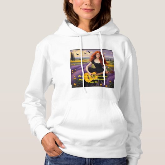 Vrouw Hoodies & Sweatshirts - Psalm 96:1 (Voorkant)