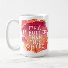Vrouw Hotter dan deze koffie Waterverf Trendy