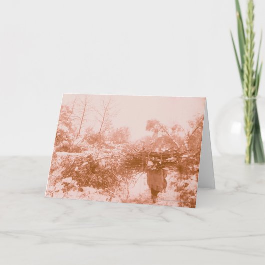 Vrouw Houten Gatherer Kaart (Voorkant)