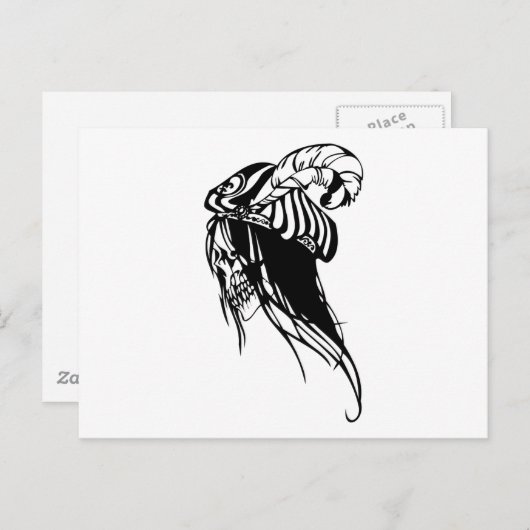 Vrouw Huid Briefkaart (Voorkant / Achterkant)