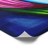 Vrouw huilen gezicht Abstracte originele kunst Poster (Hoek)