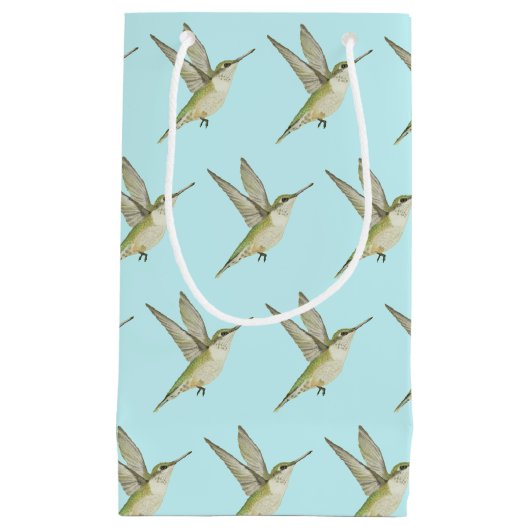 Vrouw Hummingbird Klein Cadeauzakje (Voorkant)