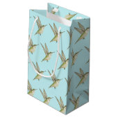 Vrouw Hummingbird Klein Cadeauzakje (Achterkant Gekanteld)