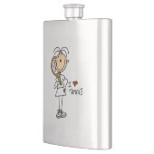 Vrouw I Love Tennis Heupfles (Links)