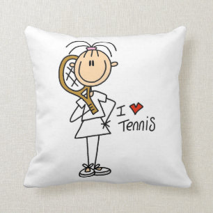 Vrouw I Love Tennis Kussen