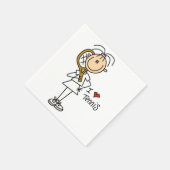 Vrouw I Love Tennis Servetten (Hoek)