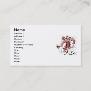 Vrouw I Ski T shirten en cadeaus Visitekaartje