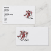 Vrouw I Ski T shirten en cadeaus Visitekaartje (Voorkant / Achterkant)