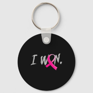 Vrouw I Won Breast Cancer Awareness Pink Ribbon Su Sleutelhanger