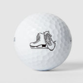 **VROUW ICE SKATER* GOLF BALLS GOLFBALLEN (Voorkant)
