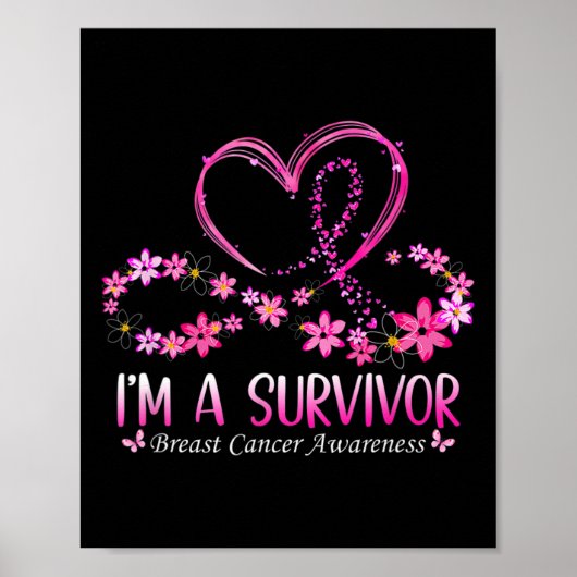 Vrouw: Ik ben een overlevende borstkankerinformant Poster (Voorkant)