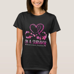 Vrouw: Ik ben een overlevende borstkankerinformant T-shirt
