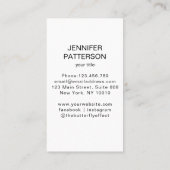 Vrouw Illustratie Energie Heiler Reiki Spirituell Visitekaartje (Achterkant)