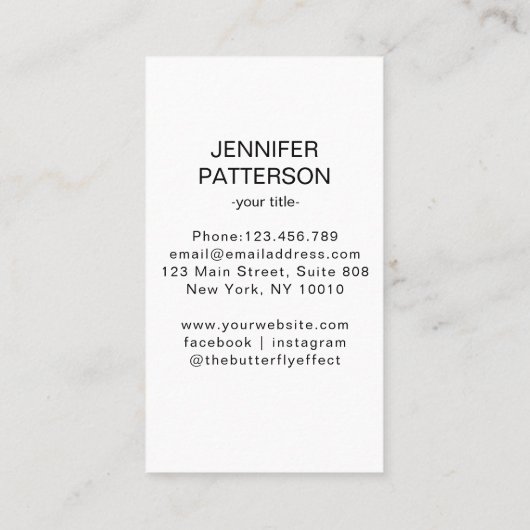 Vrouw Illustratie Energie Heiler Reiki Spirituell Visitekaartje (Achterkant)