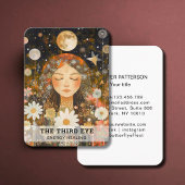 Vrouw Illustratie Energie Heiler Reiki Spirituell Visitekaartje