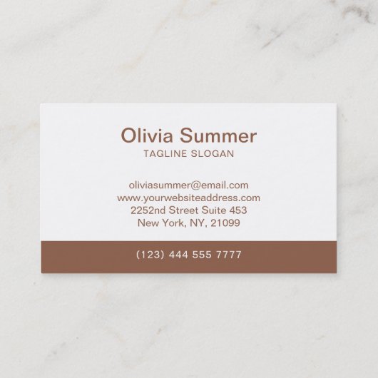 Vrouw Illustratie Mode Boutique Visitekaartje (Achterkant)