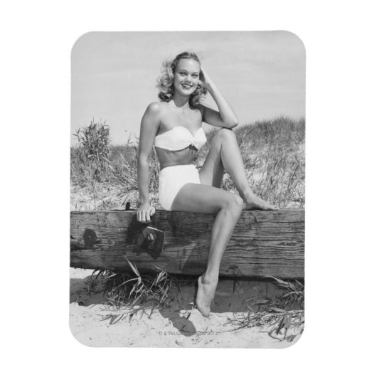 Vrouw in Bikini Magneet (Verticaal)