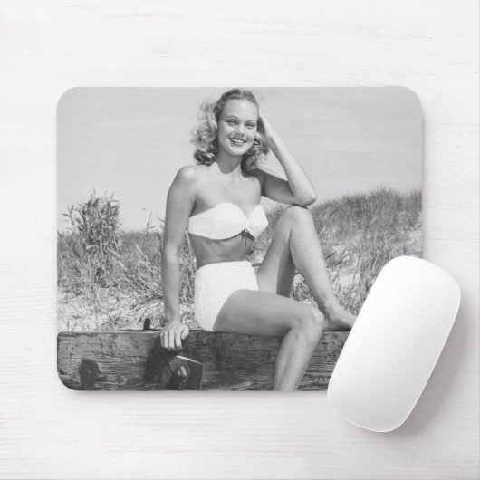 Vrouw in Bikini Muismat (Met muis)