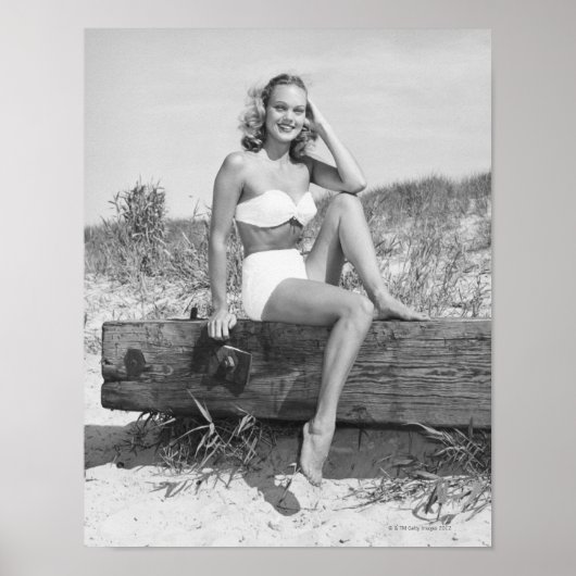 Vrouw in Bikini Poster (Voorkant)