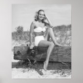 Vrouw in Bikini Poster (Voorkant)
