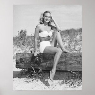 Vrouw in Bikini Poster