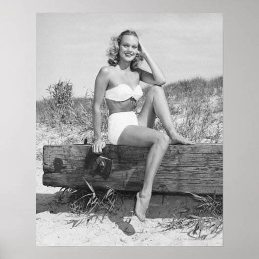 Vrouw in Bikini Poster (Voorkant)