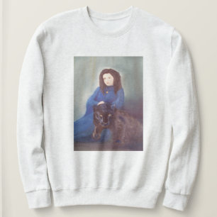 Vrouw in Black Panther Basic Sweatshirt