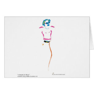 Vrouw in blauw