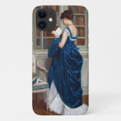 Vrouw in Blauw, een boek lezen Case-Mate iPhone Case (Achterkant)